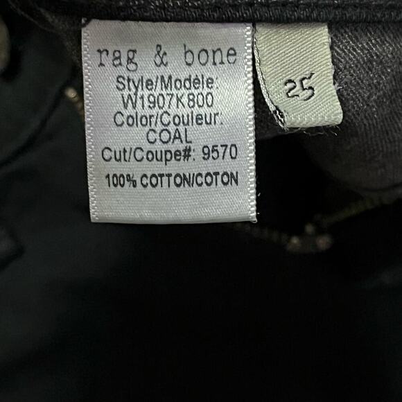 Rag & Bone frayed Cut off Shorts Black Size 25 - Picture 7 of 8